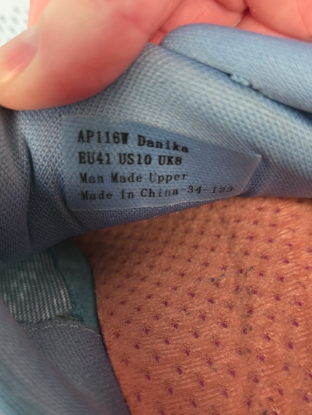 Aetrex DANIKA ARCH SUPPORT in Light Blue Size 10 - Picture 8 of 9